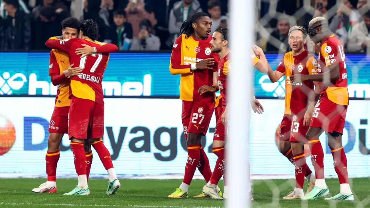 Galatasaray’dan Konya’da 4 gollü galibiyet
